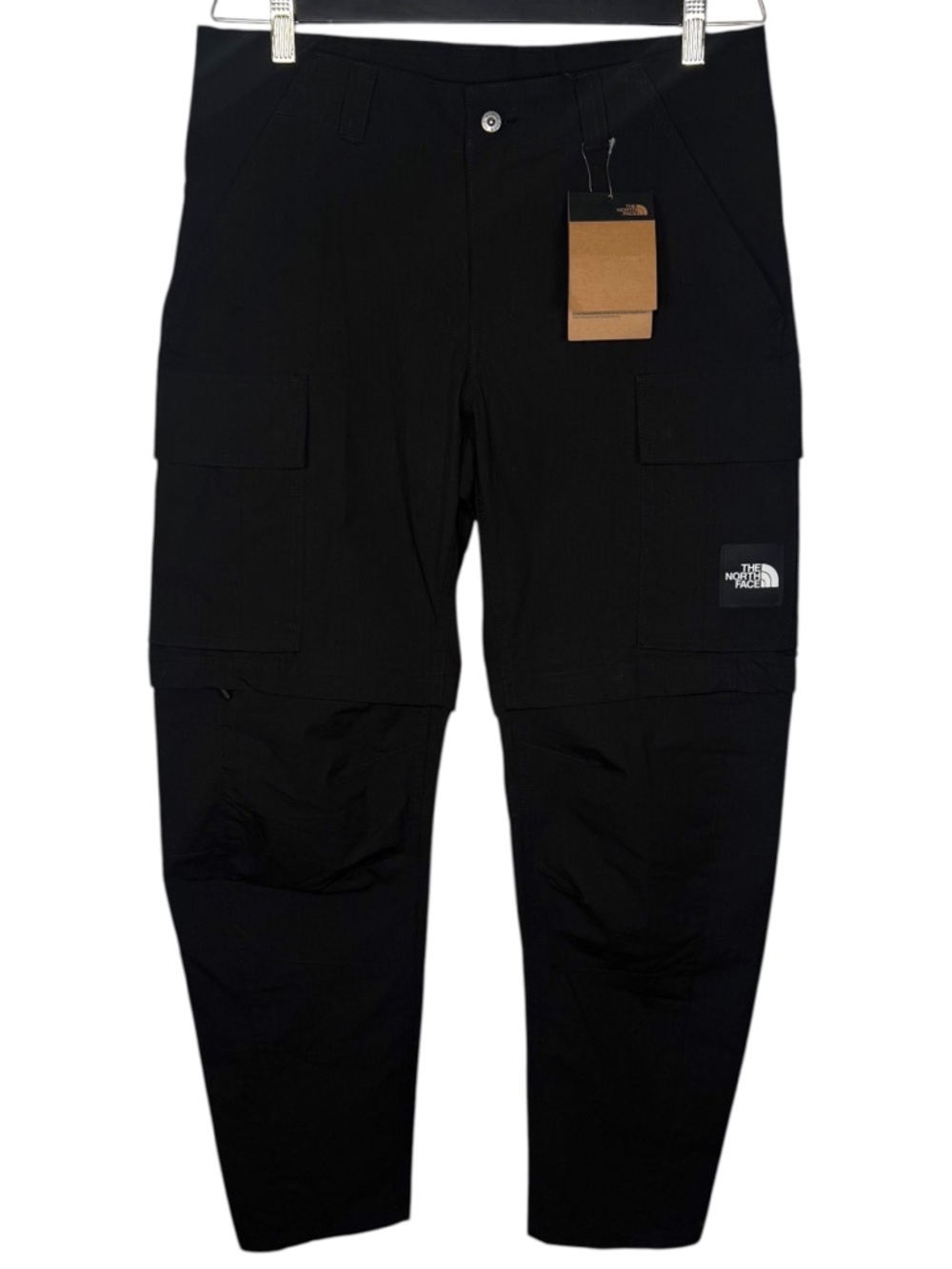 The North Face Convertible Cargo Pants Black Zip Off Hiking Mens 30 NWT